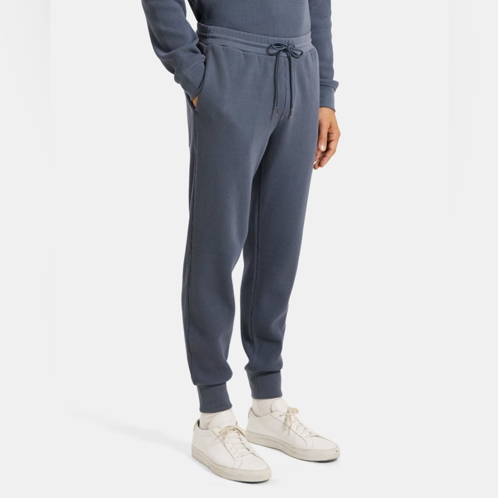 🥳HP NWT Men’s Theory Essential Sweatpant in Waffle Knit Cotton